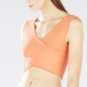 BCBG Maxazaria Janelle Crisscrossed Cropped Tank